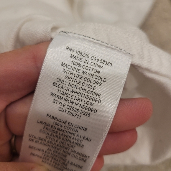 Equipment Femme Womens White Cotton Collar Tunic Top Size XS - Picture 7 of 7